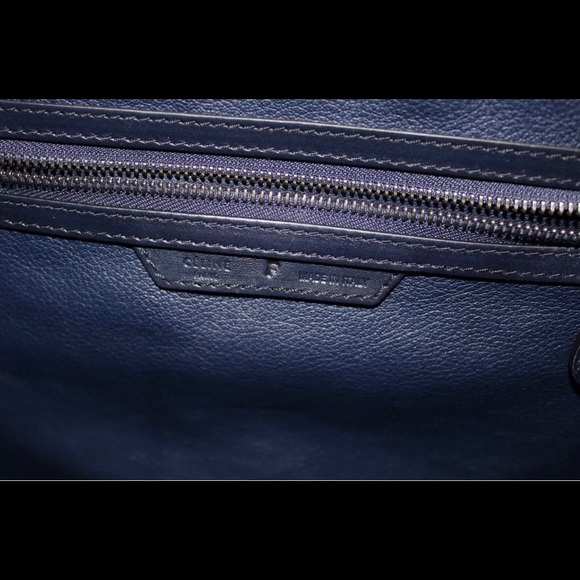 Céline Authentic Mini Luggage - Navy Calfskin - Picture 4 of 8